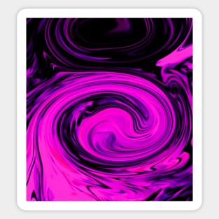 Magenta Swirls Sticker